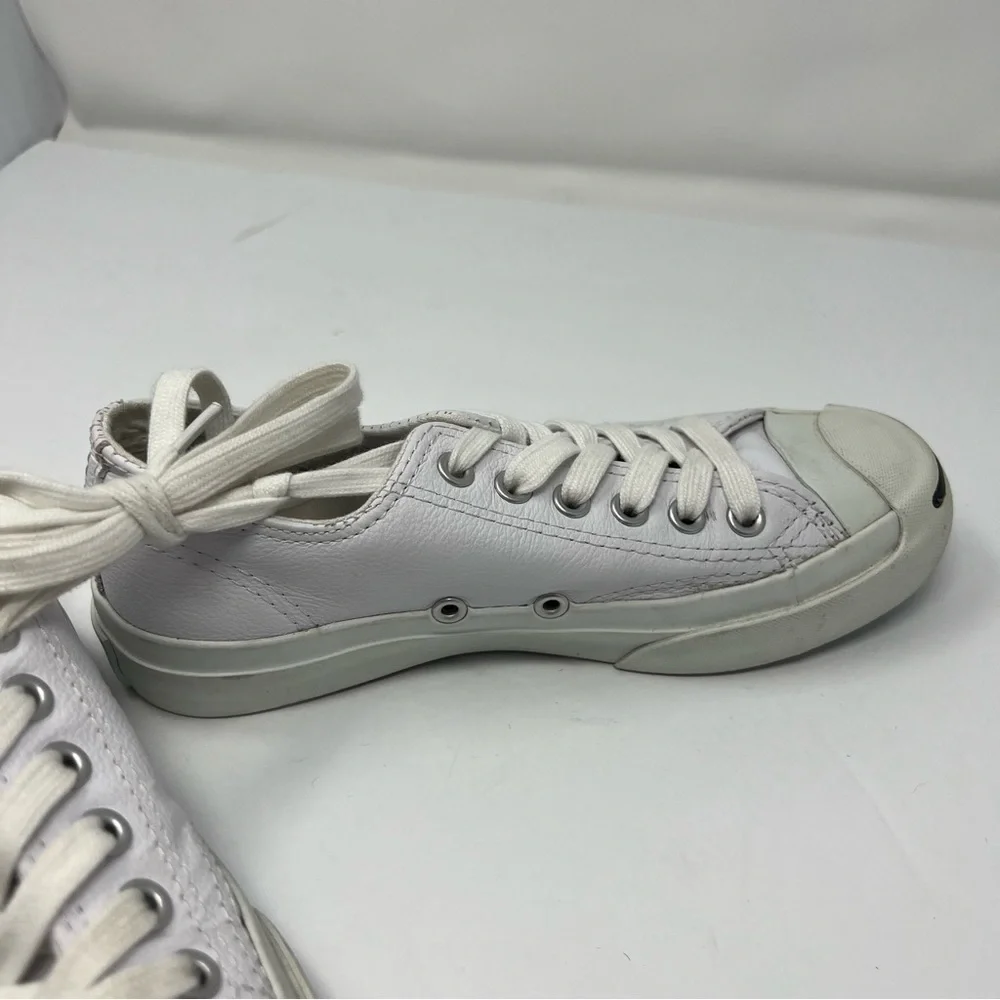 White Converse shoes size 3 men's 4.5 women's , Jack Purcell converse